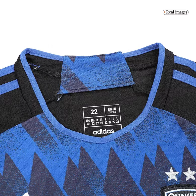 San Jose Earthquakes Home Kids Jerseys Kit 2023 - vstockx