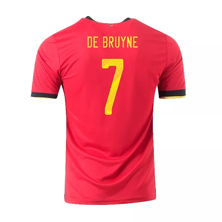 DE BRUYNE #7 Belgium Home Soccer Jersey 2020 - vstockx