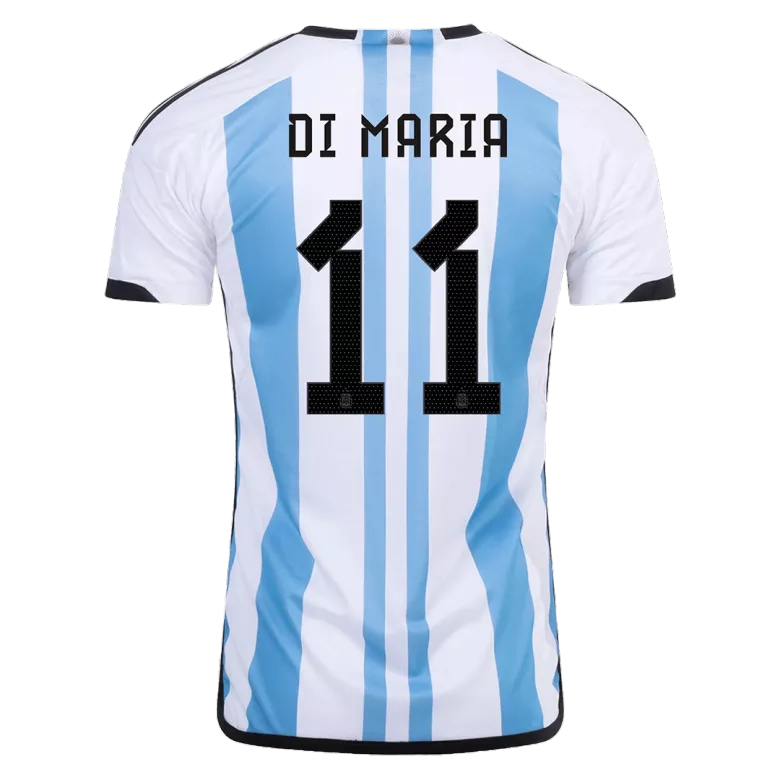 New DI MARIA #11 Argentina Three Stars Home 2022 Champion Jersey - vstockx
