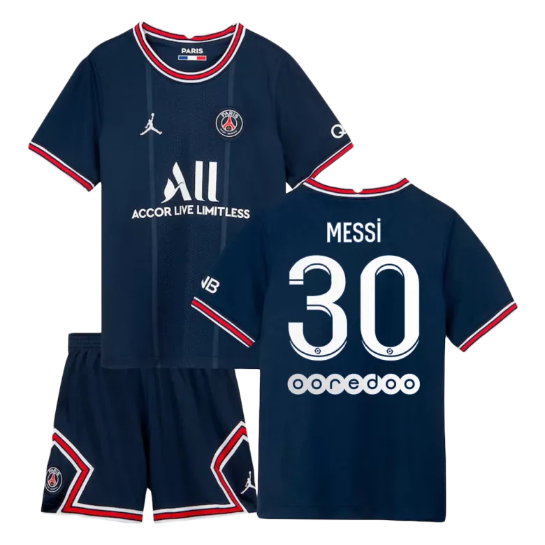 Messi #30 PSG Home Kit 2021/22 By Jordan -Kids - vstockx