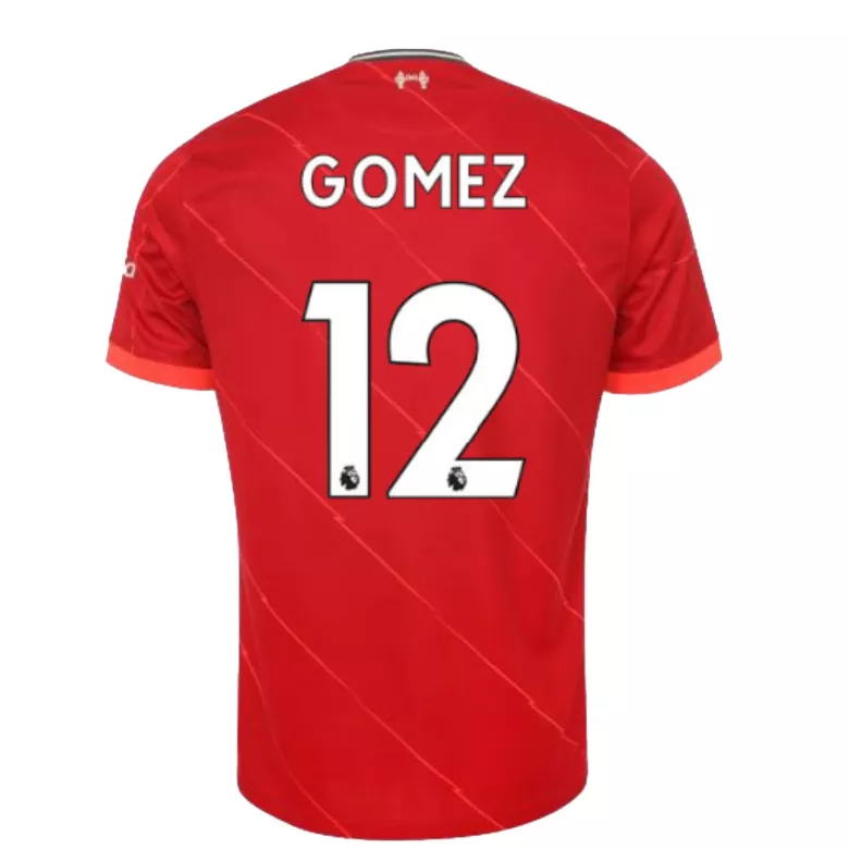 GOMEZ #12 Liverpool Home Soccer Jersey 2021/22 - vstockx