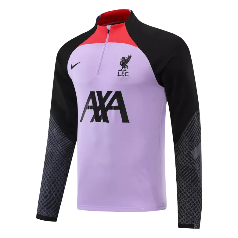 Liverpool 1/4 Zip Tracksuit 2022/23 Purple&Black - vstockx