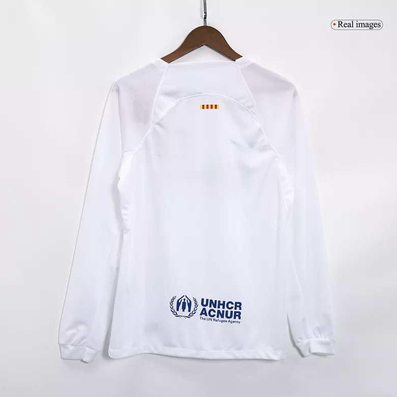 Barcelona Away Long Sleeve Soccer Jersey 2023/24 - vstockx