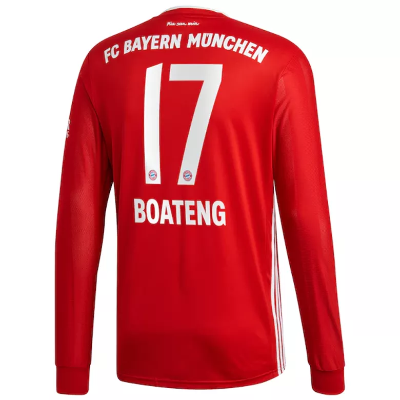BOATENG #17 Bayern Munich Home Long Sleeve Soccer Jersey 2020/21 - vstockx