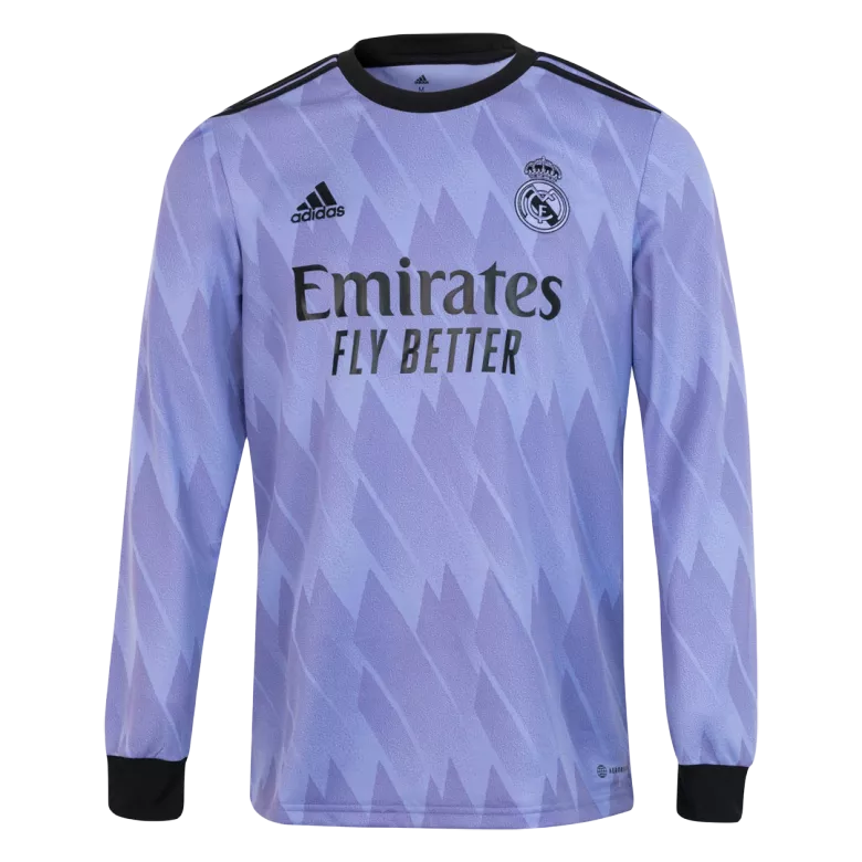 VALVERDE #15 Real Madrid Away Long Sleeve Soccer Jersey 2022/23 - vstockx