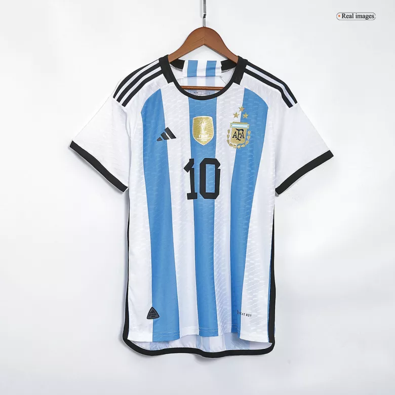 Champions Argentina 3 Stars Home Authentic Jersey 2022 - vstockx