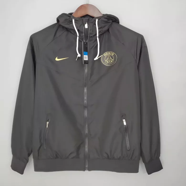 PSG Hoodie Windbreaker Jacket 2021/22 - Black - vstockx