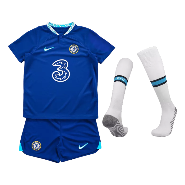 Chelsea Home Kids Soccer Jerseys Full Kit 2022/23 - vstockx