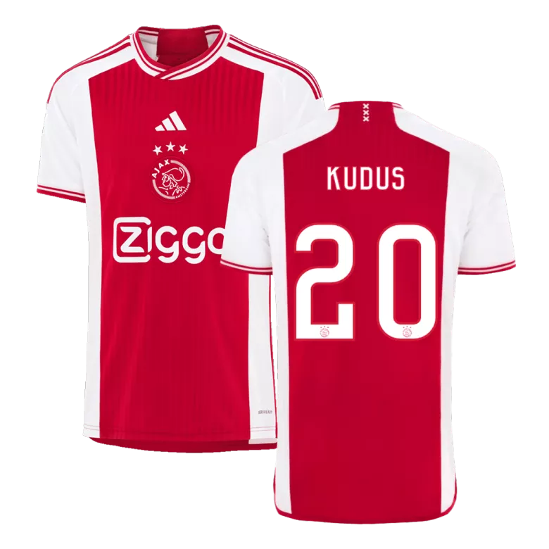 KUDUS #20 Ajax Home Soccer Jersey 2023/24 - vstockx