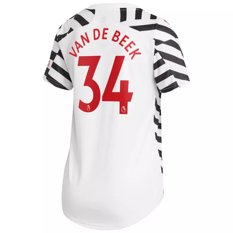 VAN DE BEEK #34 Manchester United Third Away Soccer Jersey 2020/21 Women - vstockx