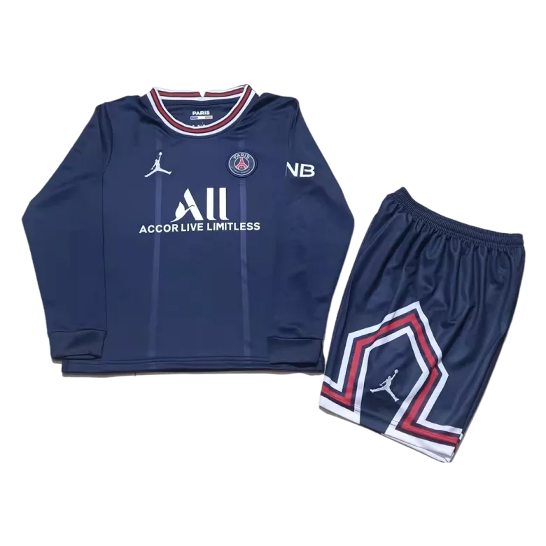PSG Home Long Sleeve Kit 2021/22 By Jordan Kids - vstockx