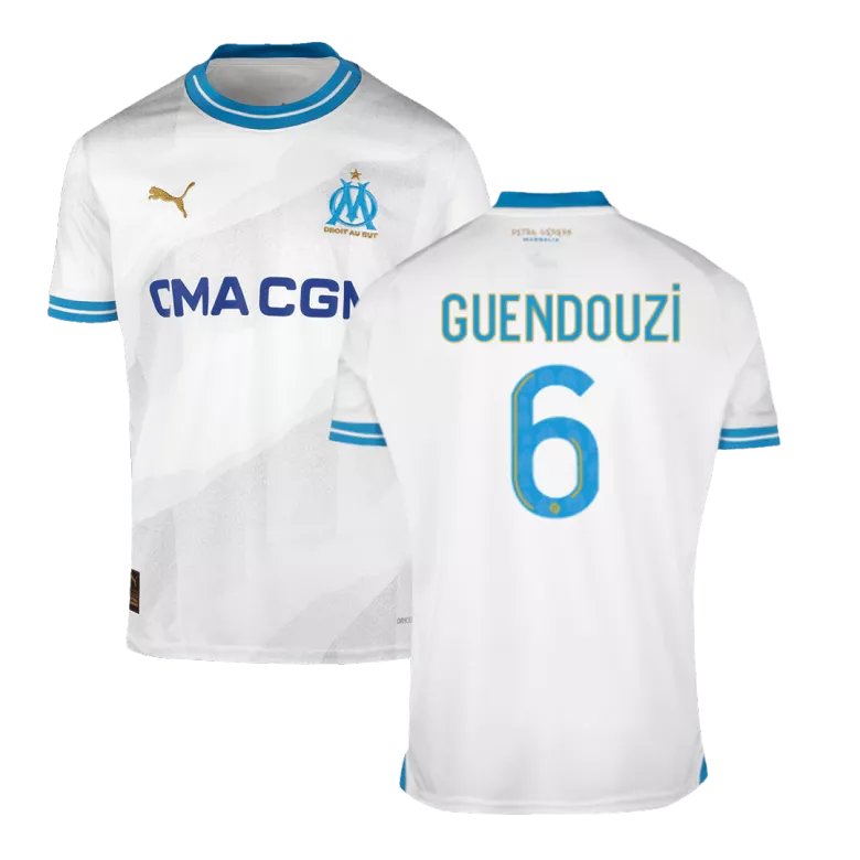 GUENDOUZI #6 Marseille Home Soccer Jersey 2023/24 - vstockx
