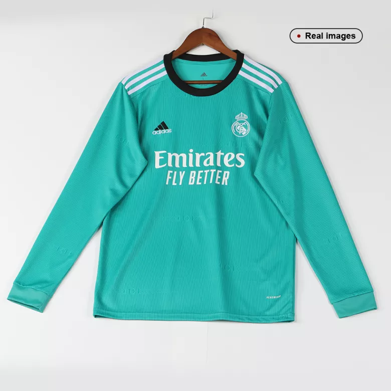 Real Madrid Third Away Long Sleeve Soccer Jersey 2021/22 - vstockx