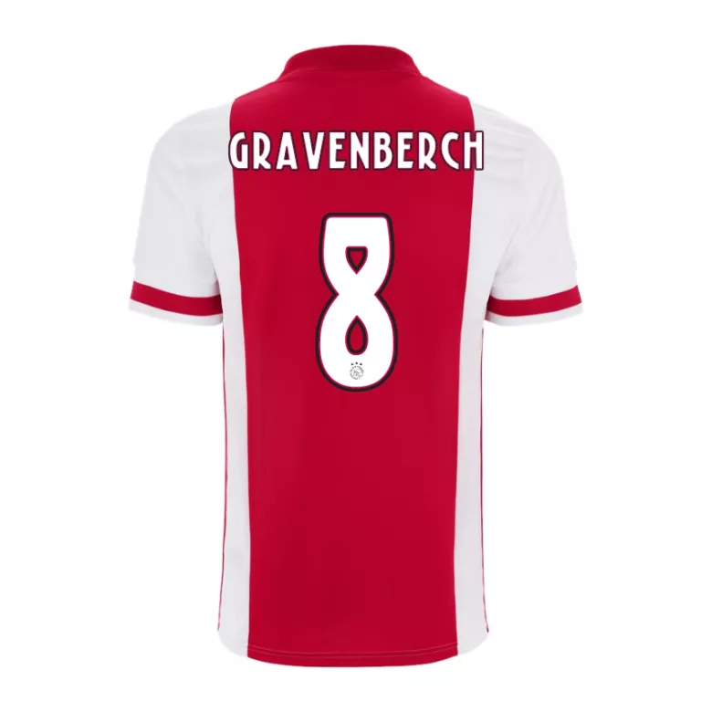 GRAVENBERCH #8 Ajax Home Soccer Jersey 2020/21 - vstockx