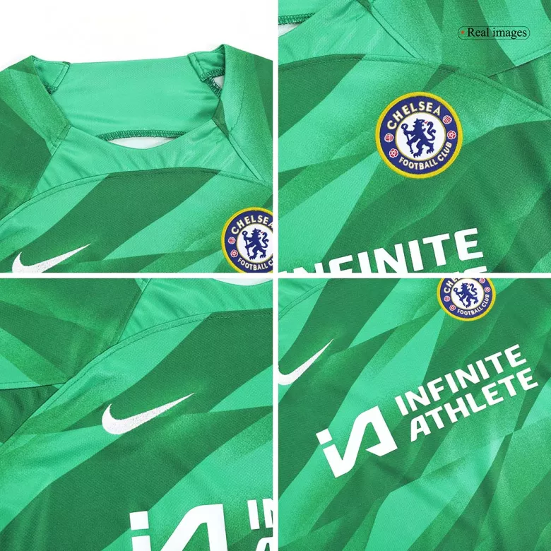 Chelsea Goalkeeper Kids Soccer Jerseys Kit 2023/24 - vstockx