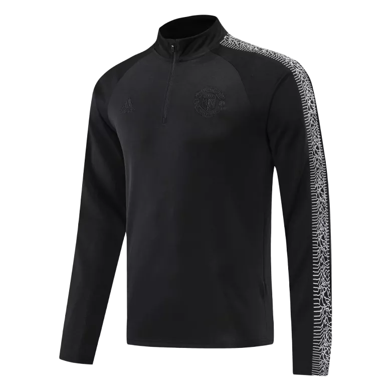 Manchester United 1/4 Zip Tracksuit 2022/23 Black - vstockx