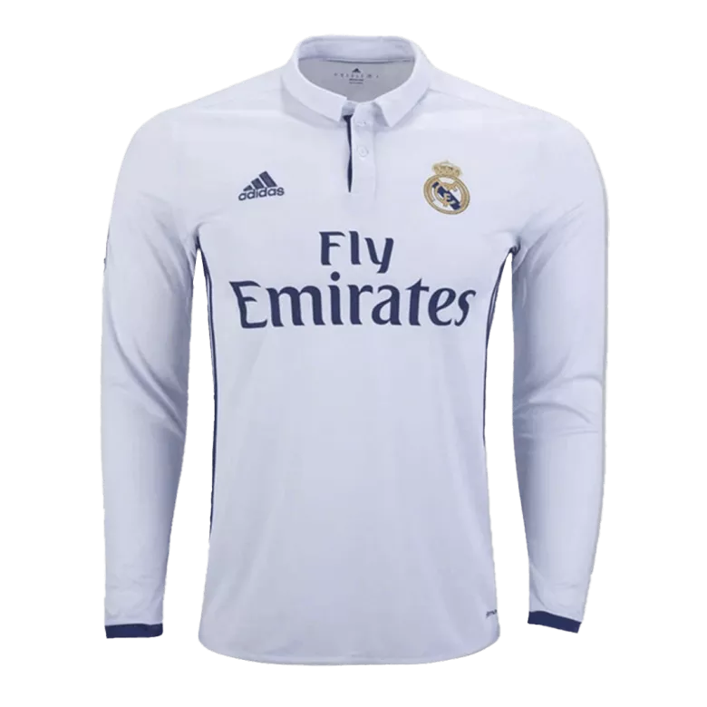 Vintage Soccer Jersey Real Madrid Home Long Sleeve 2016/17 - vstockx