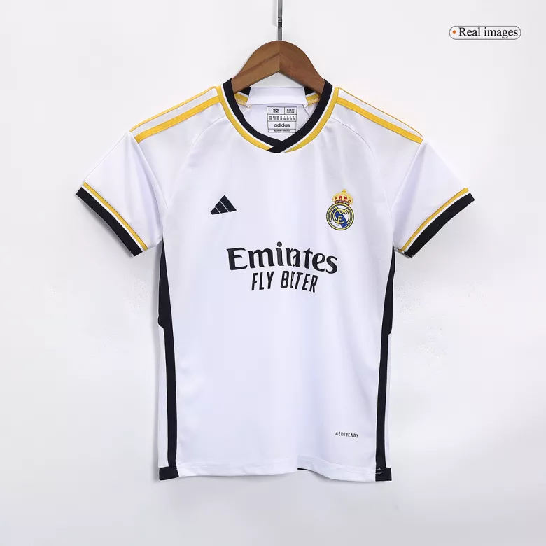 Real Madrid Home Kids Jerseys Full Kit 2023/24 - vstockx