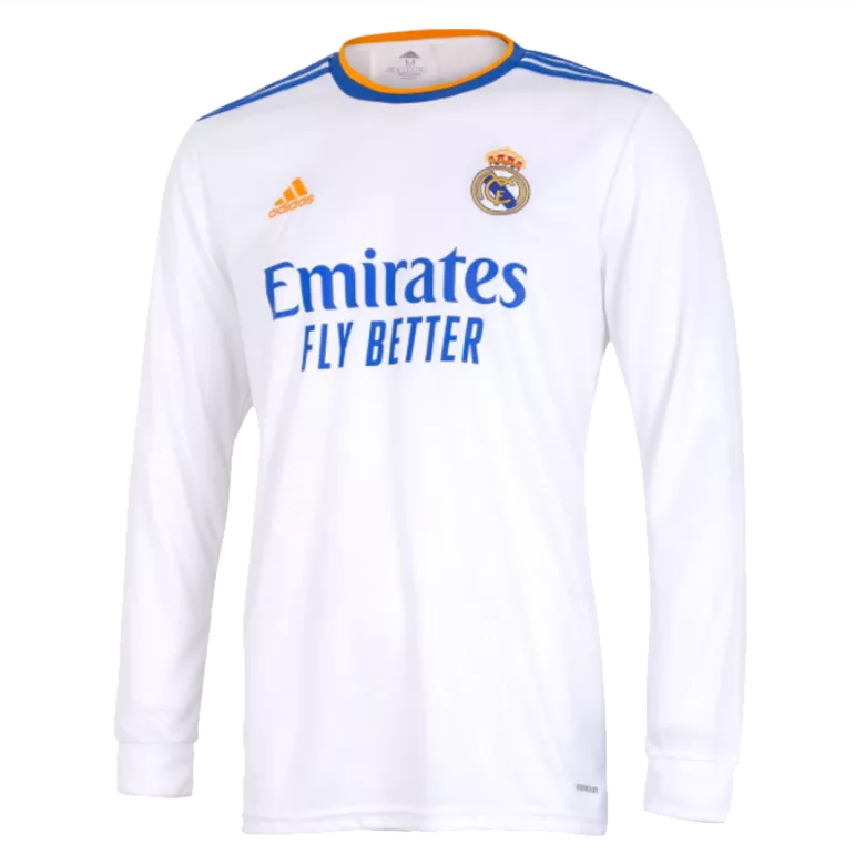Real Madrid Home Long Sleeve Soccer Jersey 2021/22 - vstockx