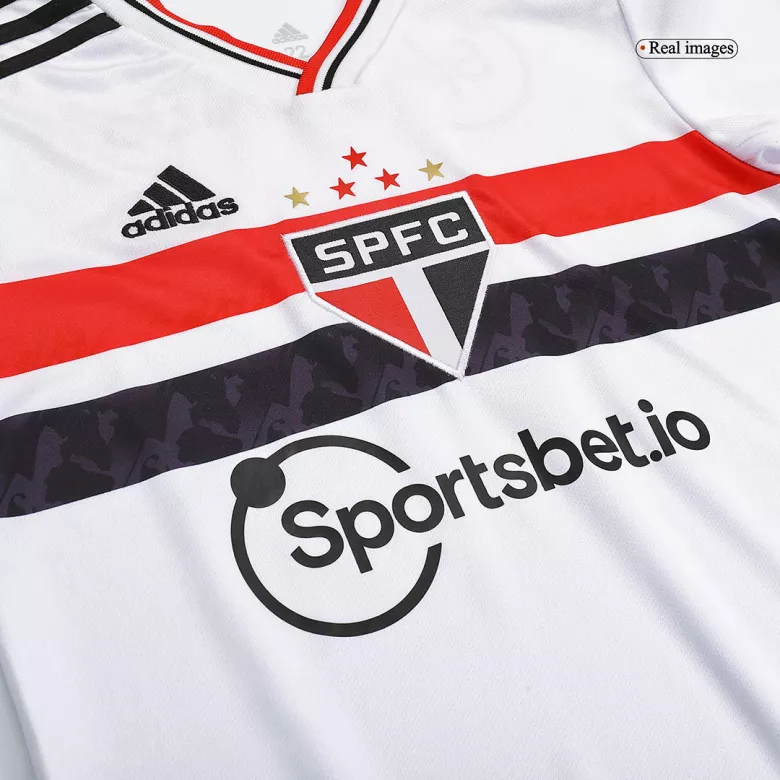 Sao Paulo FC Home Kids Soccer Jerseys Kit 2022/23 - vstockx