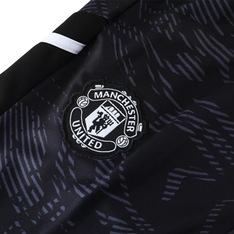 Manchester United 1/4 Zip Tracksuit 2022/23 Black - vstockx
