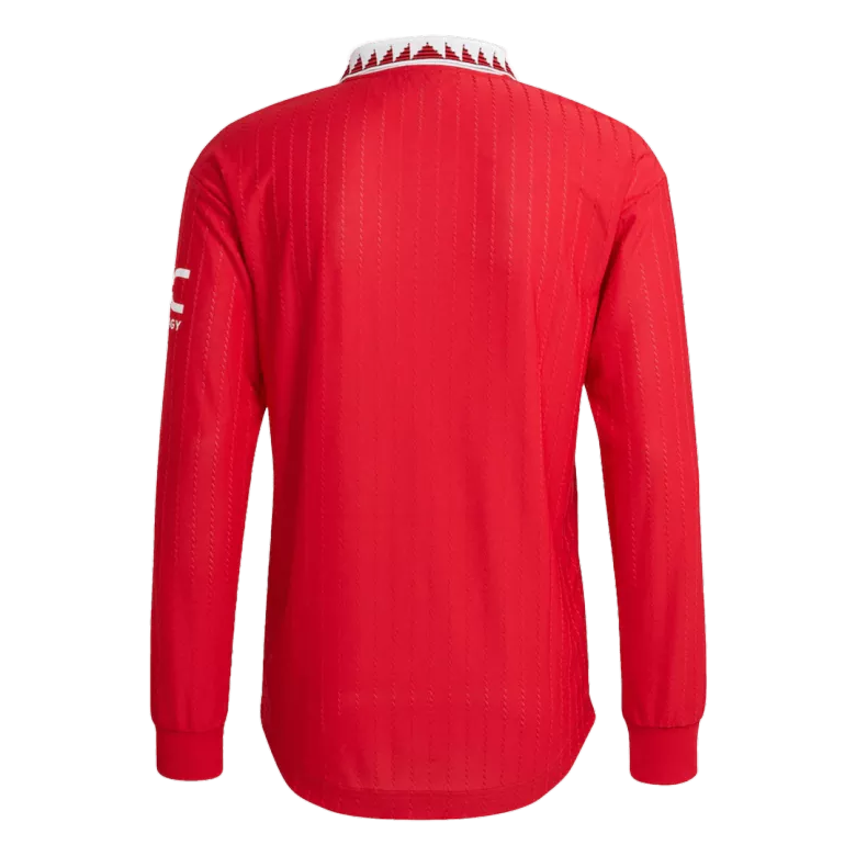 Authentic Manchester United Home Long Sleeve Soccer Jersey 2022/23 - vstockx