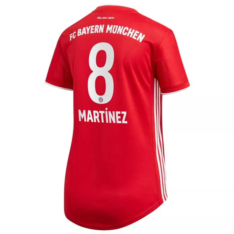 MART��NEZ #8 Bayern Munich Home Soccer Jersey 2020/21 Women - vstockx