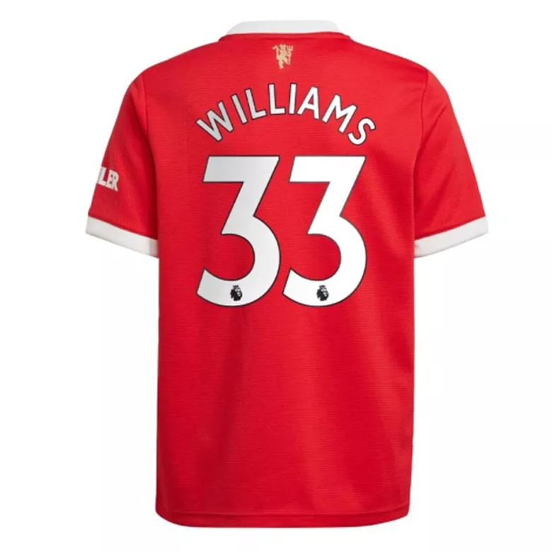 WILLIAMS #33 Manchester United Home Soccer Jersey 2021/22 - vstockx