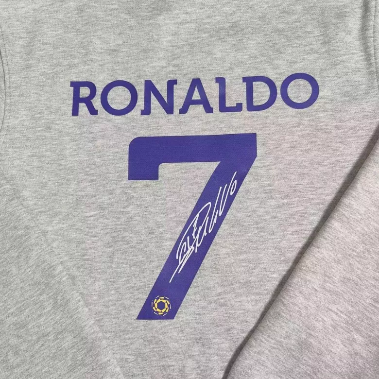 RONALDO #7 Al Nassr Sweater Hoodie 2022/23 Gray - vstockx