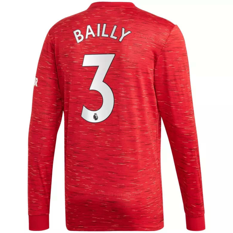 BAILLY #3 Manchester United Home Long Sleeve Soccer Jersey 2020/21 - vstockx