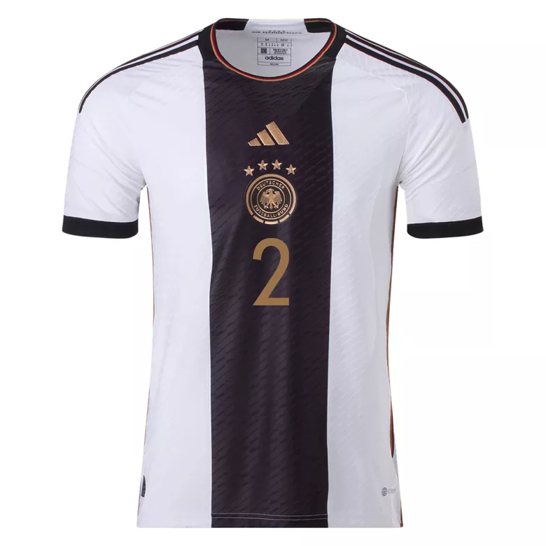 R��DIGER #2 Germany Home Authentic Jersey World Cup 2022 - vstockx