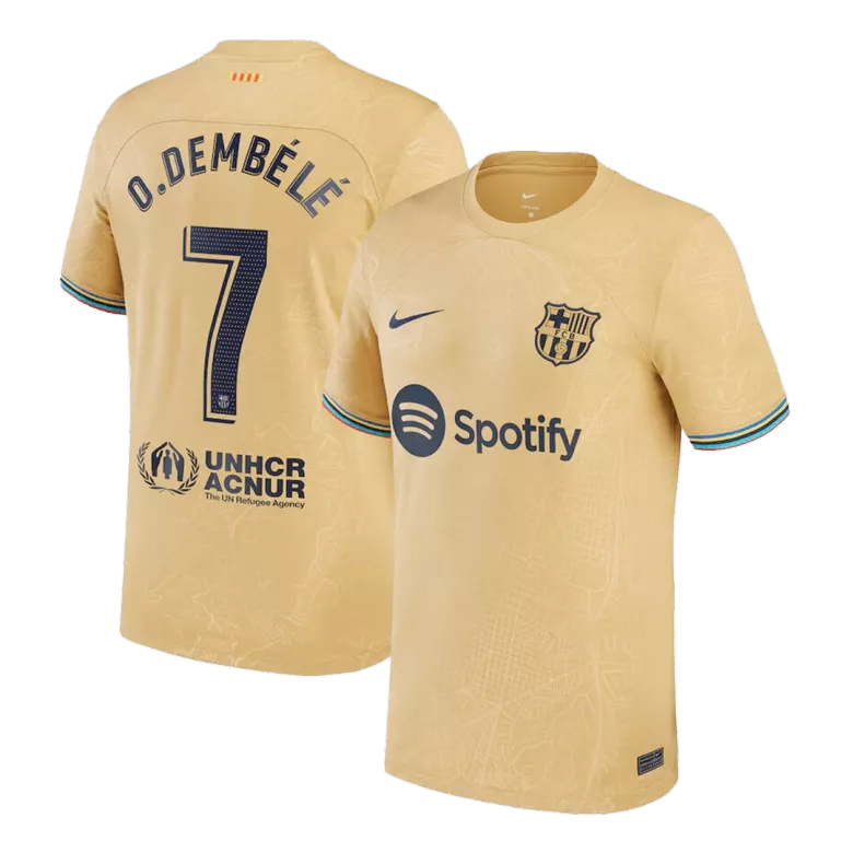 O.DEMB��L�� #7 Barcelona Away Jersey 2022/23 - vstockx