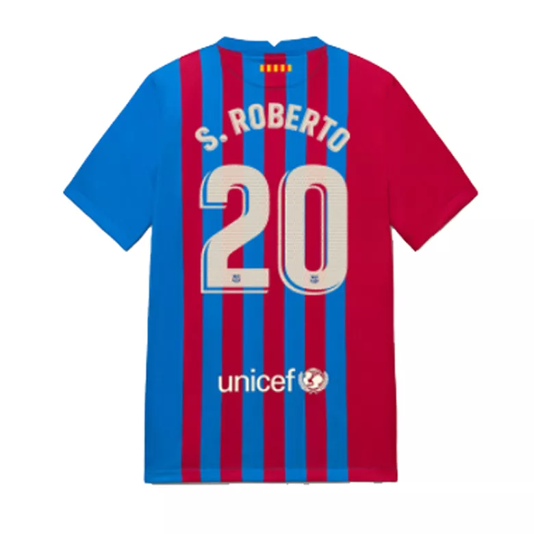 S.ROBERTO #20 Barcelona Home Soccer Jersey 2021/22 - vstockx