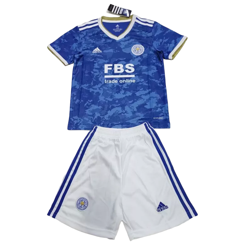 Leicester City Home Kids Soccer Jerseys Kit 2021/22 - vstockx