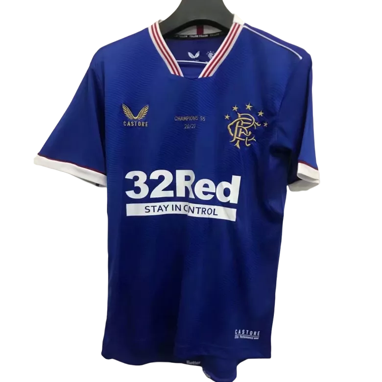 Replica Glasgow Rangers Home Jersey 2020/21 By Castore - vstockx