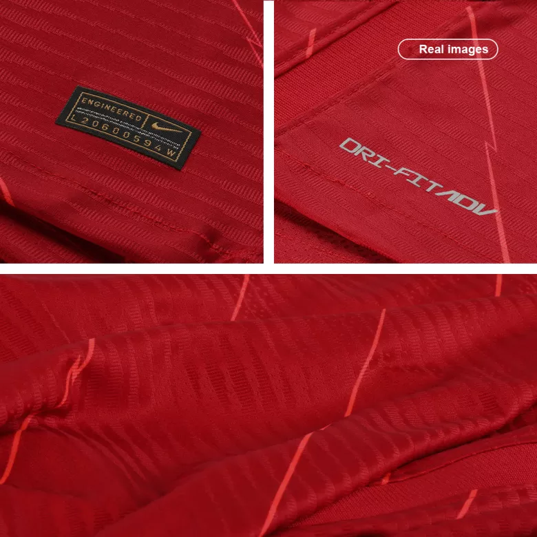 Authentic Liverpool Home Long Sleeve Soccer Jersey 2021/22 - vstockx