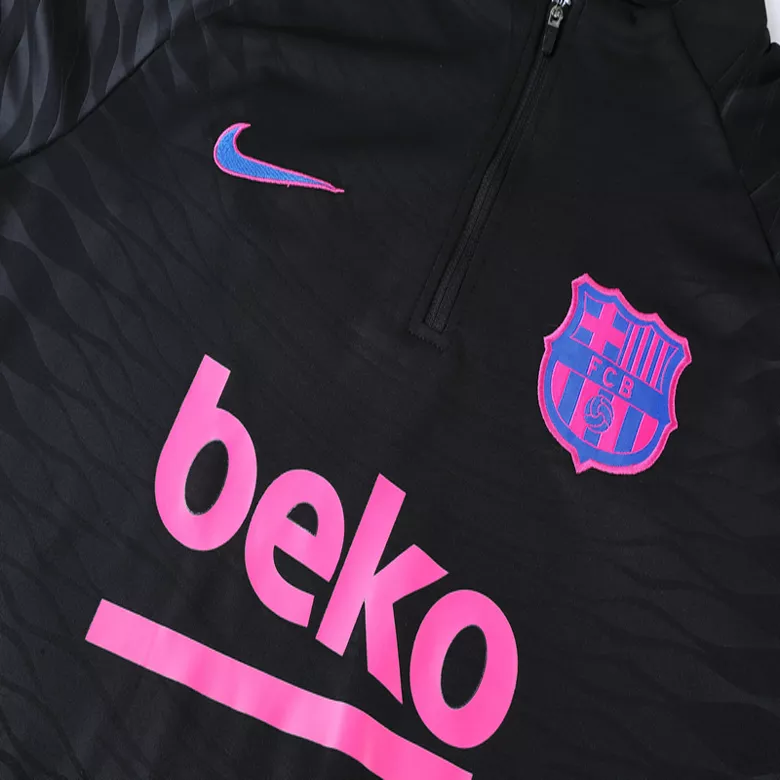 Barcelona 1/4 Zip Tracksuit 2021/22 Black - vstockx