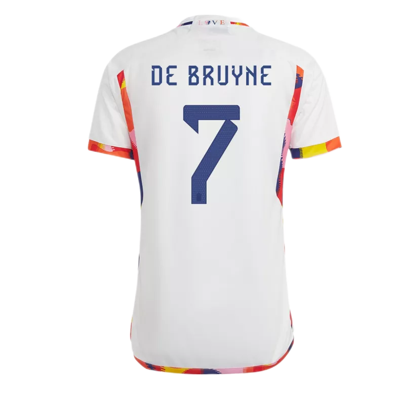 DE BRUYNE #7 Belgium Away Jersey Shirt World Cup 2022 - vstockx