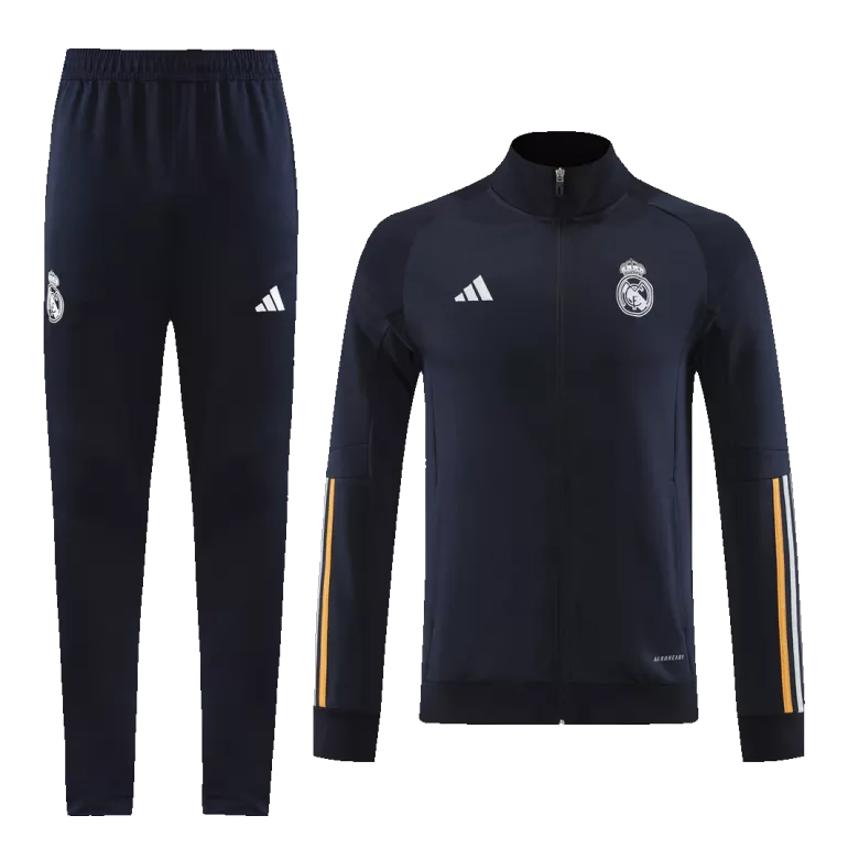 Real Madrid Jacket Tracksuit 2023/24 Navy - vstockx