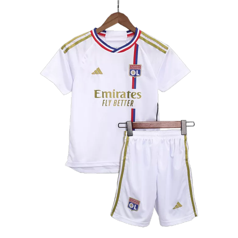 Olympique Lyonnais Home Kids Jerseys Kit 2023/24 - vstockx