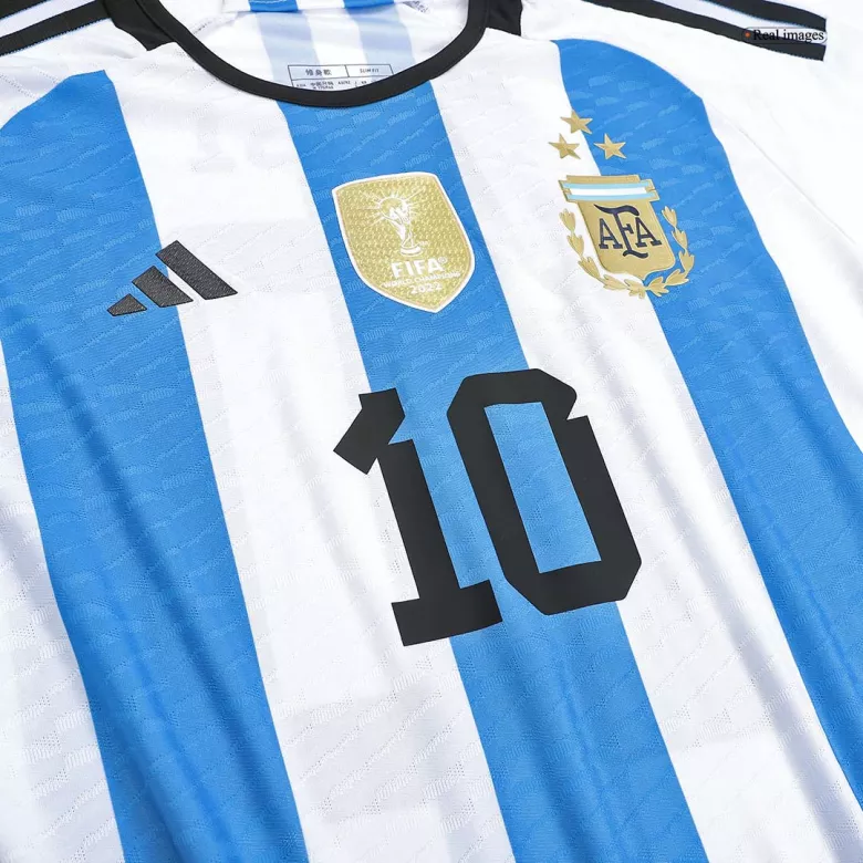 Champions Argentina 3 Stars Home Authentic Jersey 2022 - vstockx