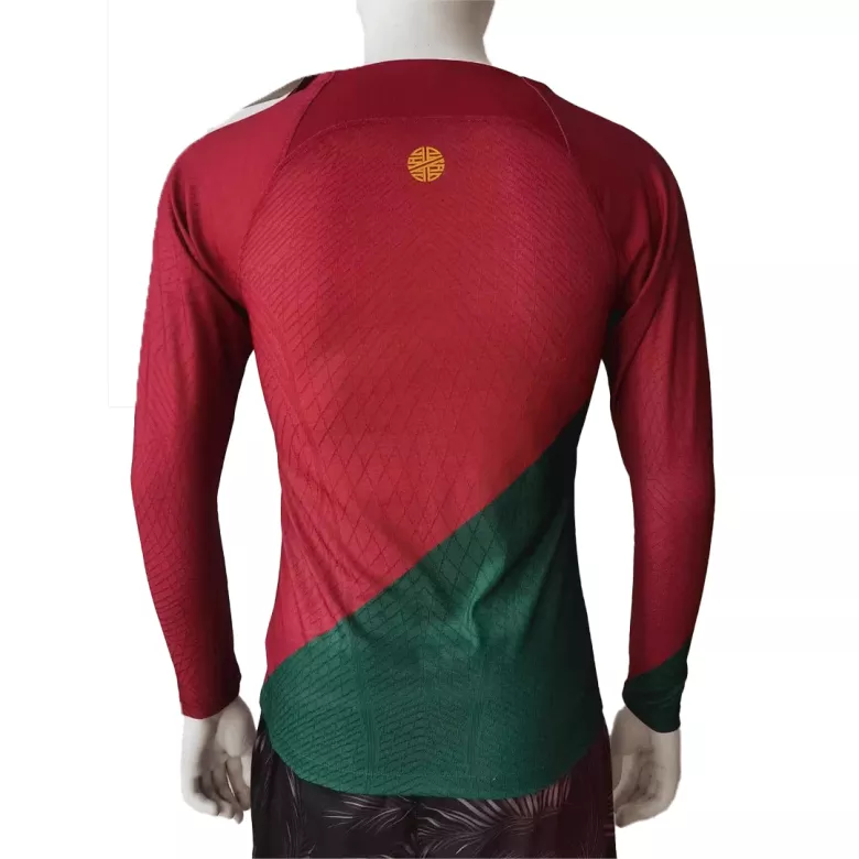 Authentic Portugal Home Long Sleeve Soccer Jersey 2022 - vstockx