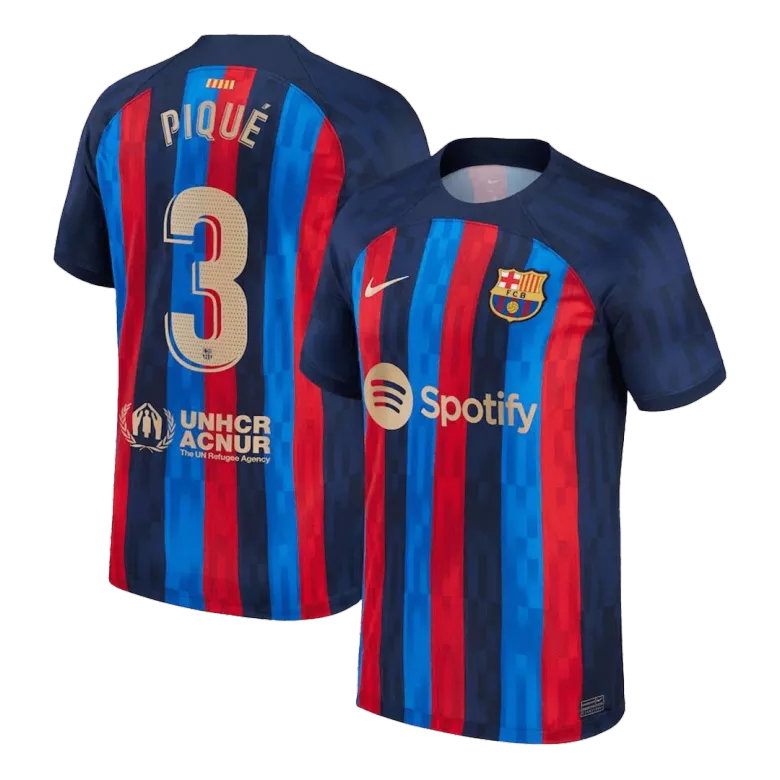 PIQU�� #3 Barcelona Home Jersey 2022/23 - vstockx