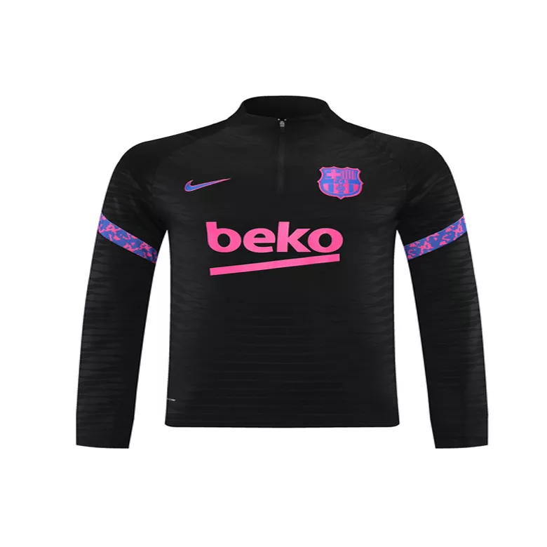 Barcelona 1/4 Zip Tracksuit 2021/22 Black - vstockx