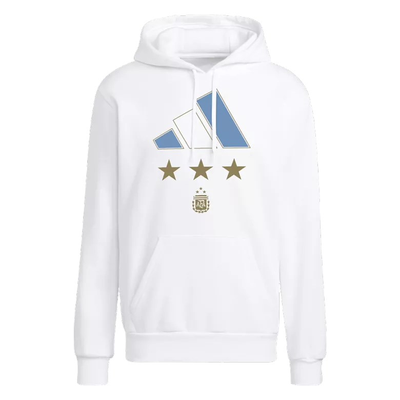Argentina Three Stars Winners Sweater Hoodie 2022 White - vstockx