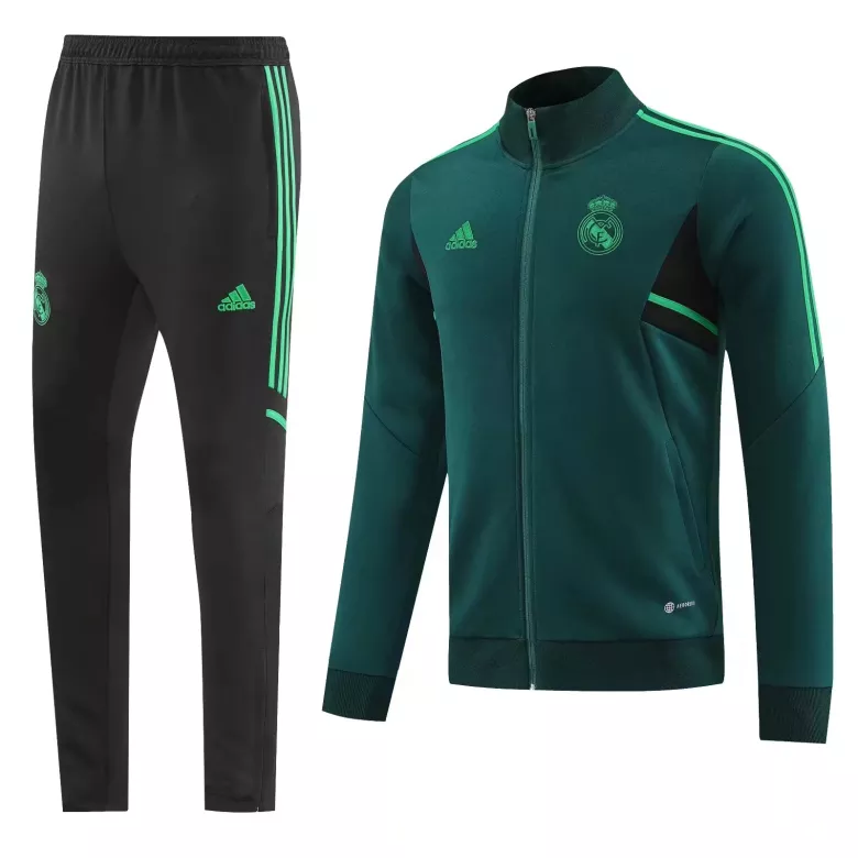 Real Madrid Jacket Tracksuit 2022/23 Green - vstockx