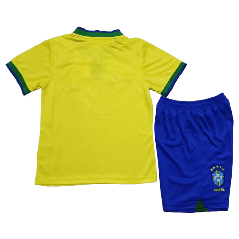 Brazil Home Kids Soccer Jerseys Kit 2022 - vstockx