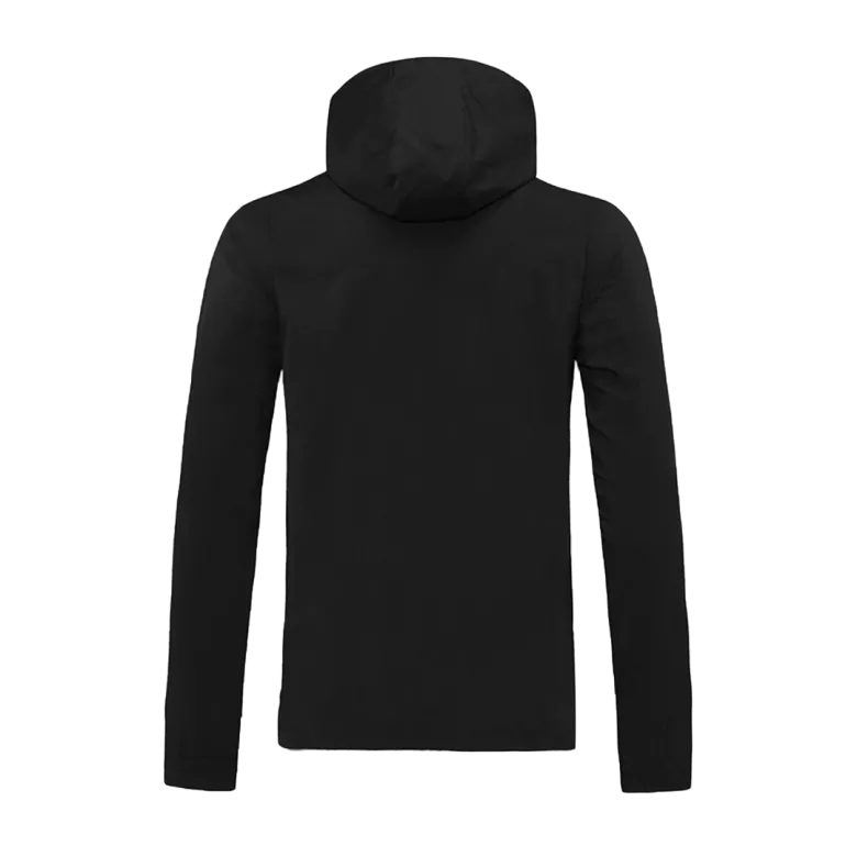 Real Madrid Hoodie Windbreaker Jacket 2020/21 - Black&Gold - vstockx