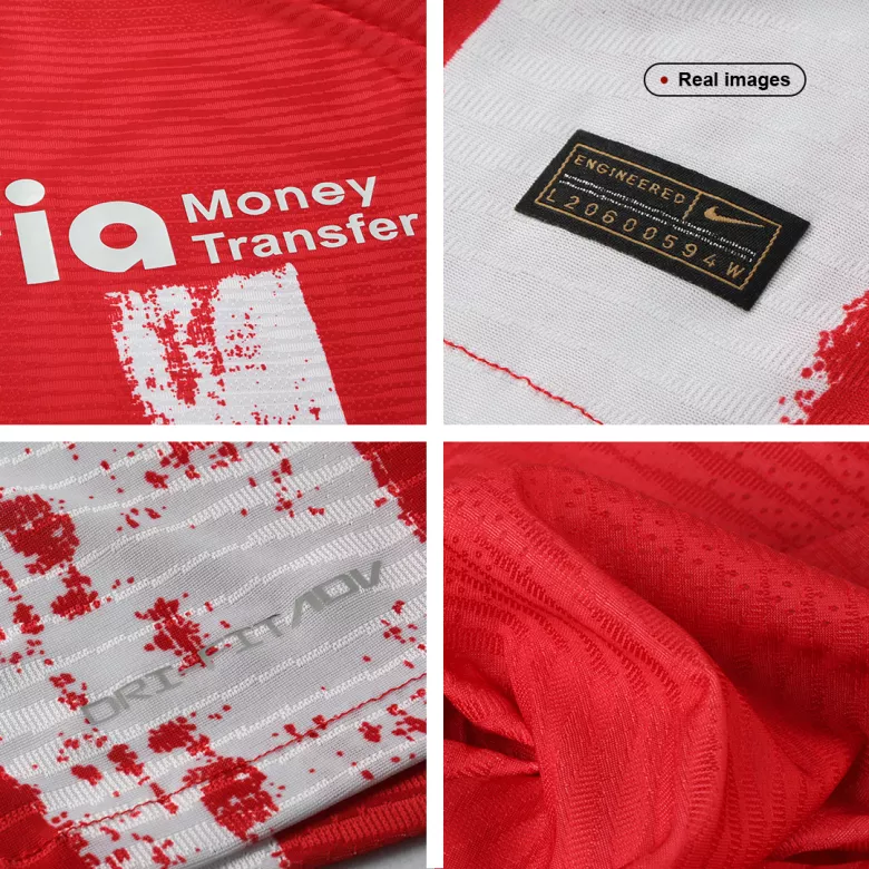 Authentic Atletico Madrid Home Long Sleeve Soccer Jersey 2021/22 - vstockx