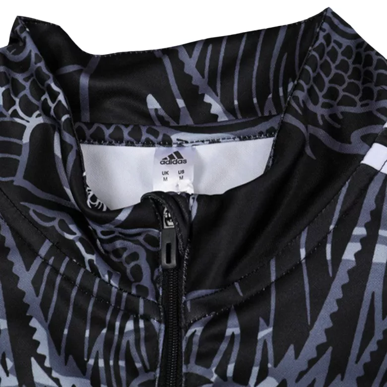 Real Madrid 1/4 Zip Tracksuit 2023/24 Kids Black - vstockx